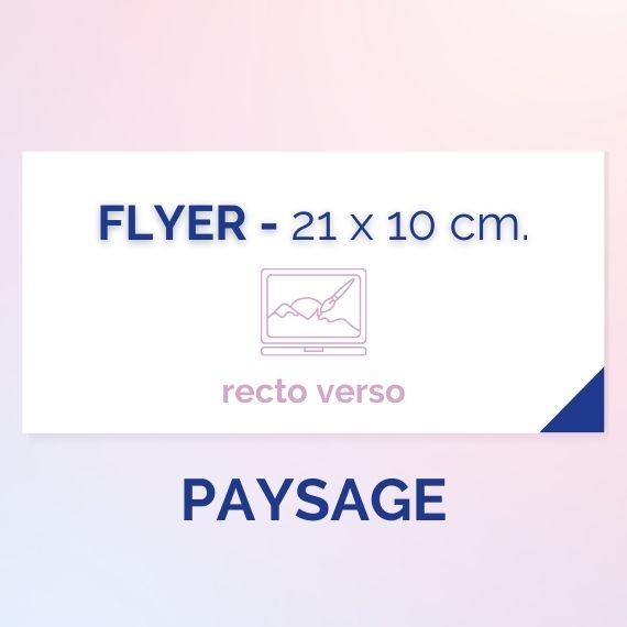 Flyers 21 x 10 paysage - recto verso